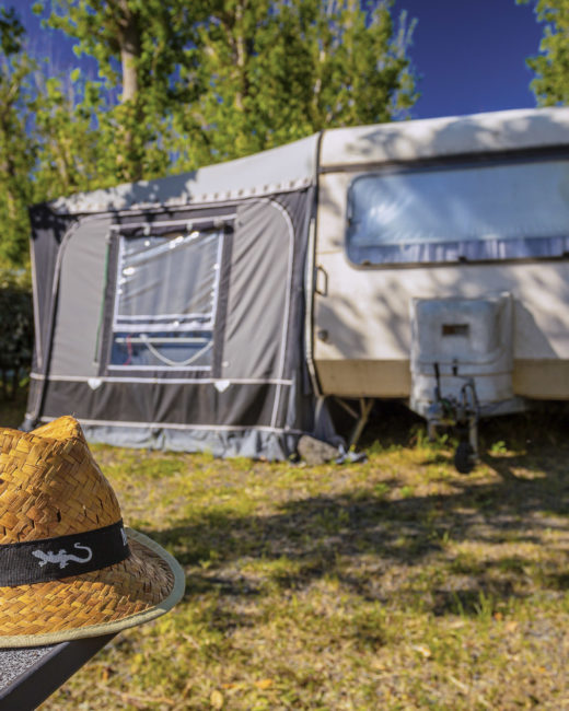 Camping Californie Plage - Hébergements - Vue de l\'emplacement confort