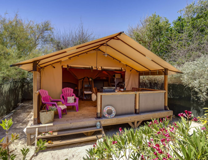 Camping Californie Plage - Hébergements - Lodge Walibou 5 personnes Confort - vue de la location
