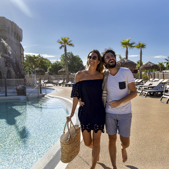 Camping Californie Plage - Espace aquatique et aire de jeux aquatique
