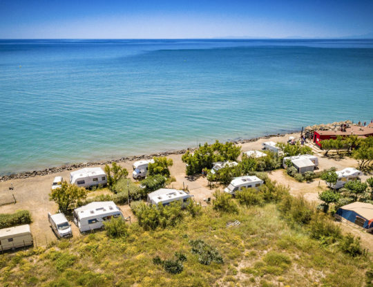Camping Californie Plage - Accommodaties staanplaatsen met uitzicht op zee