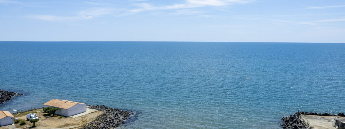 Camping Californie Plage - La plage - Vue aérienne de la plage du camping