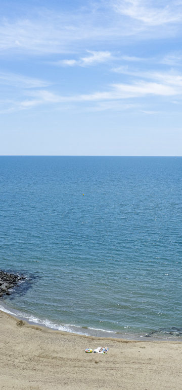 Camping Californie Plage - La plage - Vue aérienne de la plage du camping