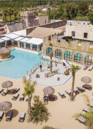 Camping Californie Plage - Galerie photo - Vue aérienne générale de l\'espace aquatique
