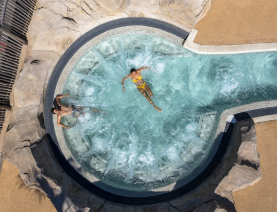 Camping Californie Plage - Photo gallery - aerial view of the hot tubs