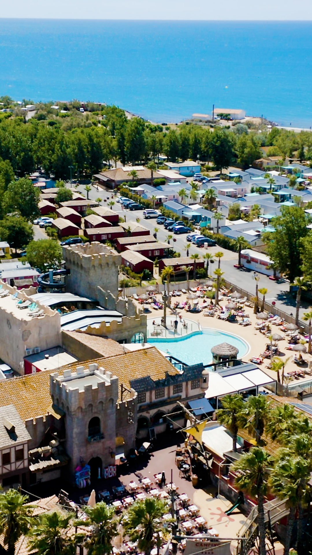Camping Californie Plage - Vue des infrastructures et de la mer