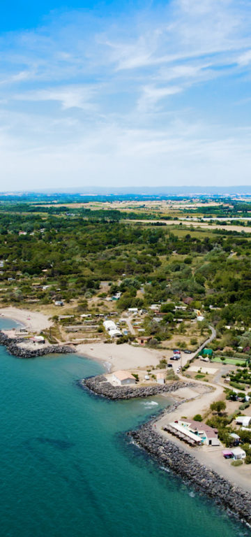 Camping Californie Plage - Vue aérienne des plages et du camping