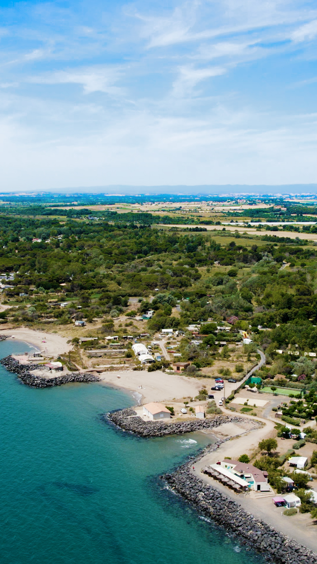 Camping Californie Plage - Vue aérienne des plages et du camping
